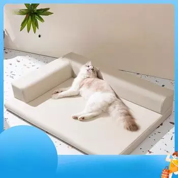 Кошачья будка летняя водонепроницаемая диван-кровать для кошек съемный и моющийся летний коврик для будки Four Seasons Pet Cat Supplies S