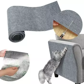 Кошачья царапающая лапа заточка кошачьей лапы DIY бесплатно можно закрепить на мебели царапать мебель обои защита обоев царапать принадлежности для кошек свет светло-серый