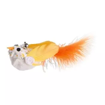 Кошачья игрушка с перьями, сменные перья, имитация птиц, кошачьи приманки, насадка для палочки, интерактивная палочка, сменная игрушка с перьями для домашних кошек