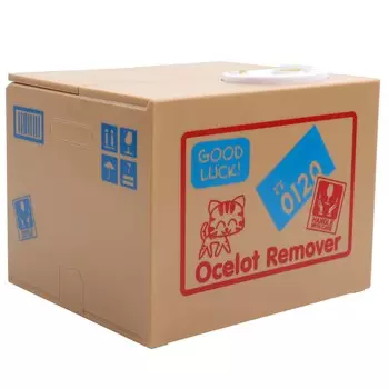 Кошачья копилка для монет, автоматическая кража монет, копилка для центов, сберегательная коробка чёрный