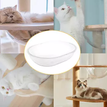 Кошачья кровать, дом, лазалка, аксессуары, мебель для домашних животных, мелкие животные, прозрачный декор L