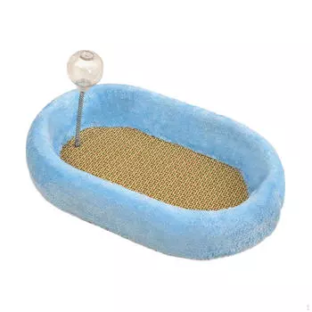 Кошачья кровать, когтеточка, защита мебели с мячиком для игры, стачивание когтей, погоня, котенок