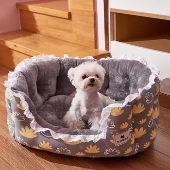 Кошачья кровать Кошачья кровать Матрас для собак Четырехсезонная собачья кровать Летние товары для домашних животных M 53*41*26cm