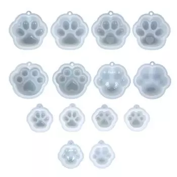 Кошачья лапа силиконовые формы из эпоксидной смолы Diy брелок кулон серьги ремесла ювелирные изделия