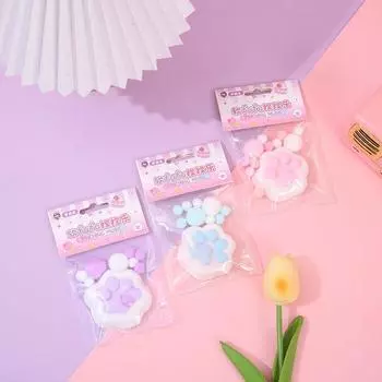 Кошачья лапка Кошачья лапка Медленная отскакивающая игрушка Разминающая игрушка Мультяшные игрушки Сжимающая лапка Мягкие игрушки синий