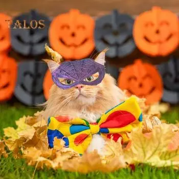 Кошачья маска для косплея, дизайн паука, полумаска для фото с кошками, маска с отверстиями для ушей для косплея на Хэллоуин чёрный