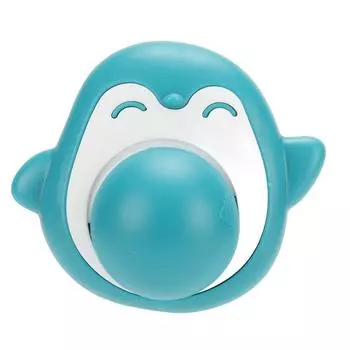 Кошачья мята Настенный шарик Вращающийся Чистка зубов Интерактивный Милый Клейкий Шарик для вылизывания кошек для дома синий