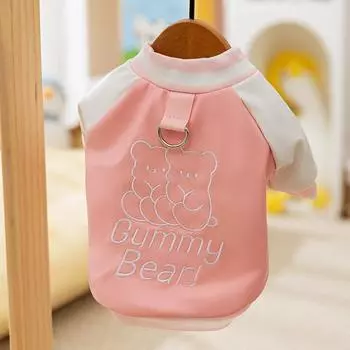 Кошачья одежда осень и зима котята антилинька бейсбольная хлопковая одежда плюшевый мишка собака кукла кошка домашняя одежда XS (recommended weight 1-1.5 kg)