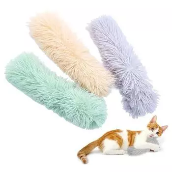 Кошачья плюшевая подушка с кошачьей мятой, жевательные игрушки, звучащая бумага, жевательные принадлежности для домашних животных, самовосстанавливающиеся подушки для домашних животных, игрушка C6X1 milk coffee-One size