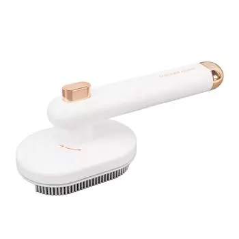 Кошачья щетка белого цвета, вращающаяся на 90°, изогнутая, с высокой плотностью игл, расческа для удаления шерсти домашних животных