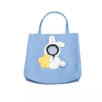 Кошачья сумка через плечо, дышащая сумка для собак, складная мультяшная сумка для переноски домашних животных S зелёный