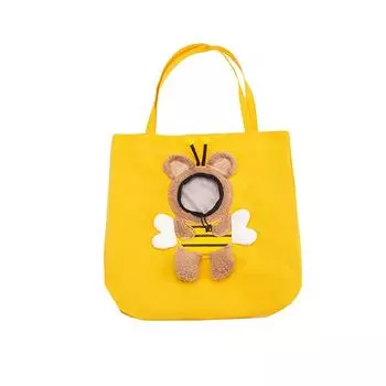 Кошачья сумка через плечо с завязками для собак, складная сумка для переноски домашних животных с героями мультфильмов S зелёный