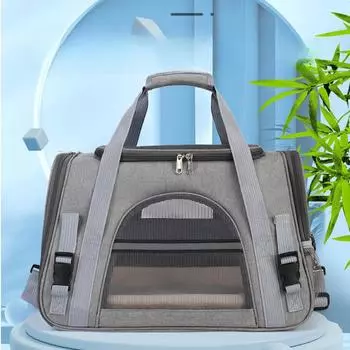 Кошачья сумка для домашних животных, дышащая сумка через плечо для кошек, рюкзак для кошек, маленькая сумка для собак 45*28*26cm