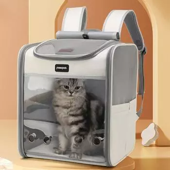 Кошачья сумка для домашних животных, переносной рюкзак для улицы, большой вместительный рюкзак для кошек и собак
