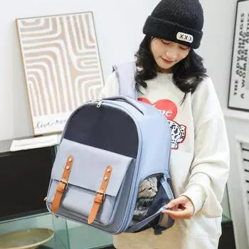 Кошачья сумка для домашних животных, сумка для домашних животных, переносная, на плечо, дышащая, с боковым отверстием, большое пространство, новый стиль 39*32*25cm