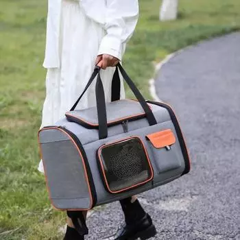 Кошачья сумка для питомцев, сумка для прогулок, переносная сумка, большой объем, дышащий рюкзак для питомцев, сумка для кошек и собак