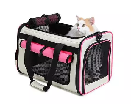 Кошачья сумка-переноска для домашних животных, переноска для собак, мягкая сумка для кошек, одобренная авиалиниями, складная переноска для кошек, переноска для собак и кошек