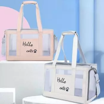 Кошачья сумка Pet Outing Портативная прозрачная сумка через плечо для кошек Портативная космическая капсула Outing Рюкзак через плечо для кошек Товары для кошек 44*19*30cm