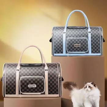 Кошачья сумка Портативная кошачья сумка Рюкзак для домашних животных Сумка для собак Дышащая портативная кошачья сумка 48*24*28cm