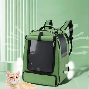 Кошачья сумка-рюкзак для кошек, переносная космическая капсула для кошек, сумка для кошек, большая вместимость, сумка для кошек, школьная сумка через плечо 46*35*31cm