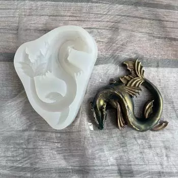 Кошачий динозавр, пластырь, мягкая глина, эпоксидная глина, форма для помадки, шоколада