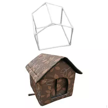 Кошачий домик для уличных кошек, приют для бродячих кошек, противоскользящие складные домики, водонепроницаемые, всепогодные 32cmx30cmx34cm