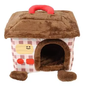 Кошачий домик, мягкий, удобный, достаточно внутреннего пространства, портативный, мультяшный, милый, собачий домик, кровать-конура для M