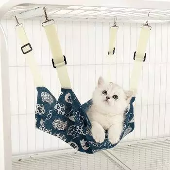 Кошачий гамак, летнее гнездо для кошек, дышащая клетка для кошек, подвесной гамак для кошек, регулируемые принадлежности для кошек, универсальные для всех сезонов M
