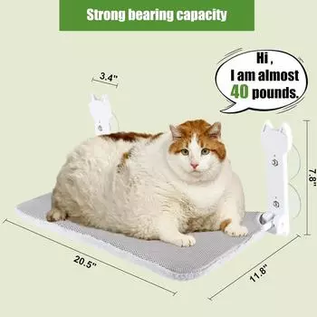 Кошачий гамак, окно, кошачье солнце, подвесная кровать, балкон, присоска, стеклянная подвесная корзина, гнездо для домашних животных 30 45cm