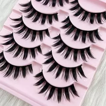 Кошачий глаз Кошачий глаз Накладные ресницы Полная полоска Искусственные норковые ресницы Наращивание ресниц HN-46