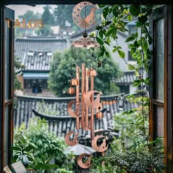 Кошачий колокольчик для улицы, домашний ловец ветра, украшение из металла, мемориальный колокольчик для кошек, для сада, патио, домашнего декора A