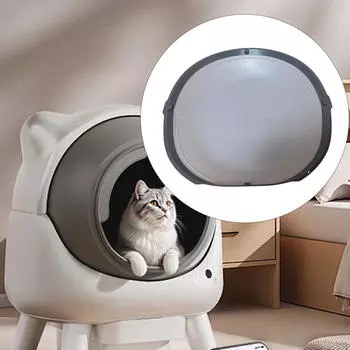 Кошачий лоток силиконовый коврик подкладка легкая установка обслуживание серый компонент товары для питомцев