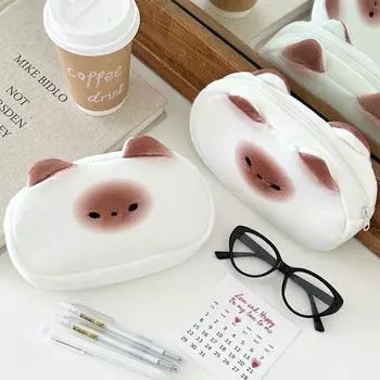 Кошачий пенал, школьные принадлежности для девочек, большая вместимость, пенал, пенал, пенал с тостом 20*7*3cm