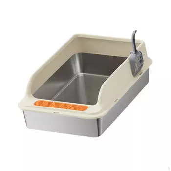 Кошачий туалет Kitty Pan с открытым верхом, портативный для маленьких и больших кошек, кошачий туалет, защита от брызг