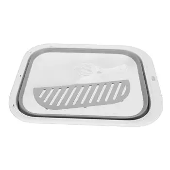 Кошачий туалет полузакрытый легкоочищаемый брызгозащищенный складной кошачий туалет для домашних кошек серый