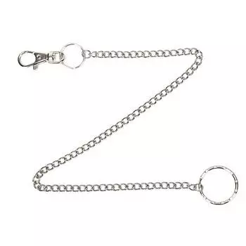 Цепочка 38 см на брюки с карабином и кольцом