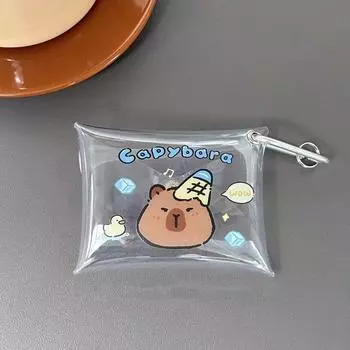 Кошелек Capybara на молнии, сумка для денег, держатель для карт из мультфильма, сумка для мелочи, детский кошелек Capybara style1