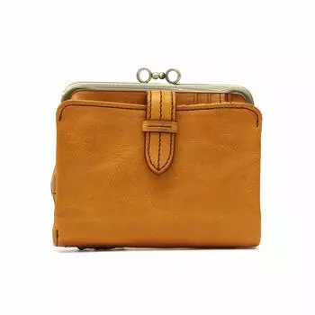 Кошелек Clapton Bifold из натуральной кожи Clapton 0035101 горчичный [Dakota] (0030101) Женский DA-31501-53