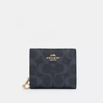 Кошелек Coach Snap из канвы Signature