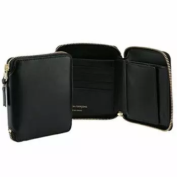 Кошелек COMME DES GARCONS CLASSIC LEATHER LINE, двойной кошелек, черный, мужской, SA2100-0001-0001 [Товар]