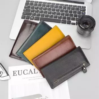 Кошелек-держатель для карточек RFID с защитой от кражи в европейском и американском стиле с несколькими отделениями для карт