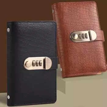 Кошелек для хранения, экономия денег, папка-регистратор с паролем, планировщик, органайзер, учетная книга, семья чёрный