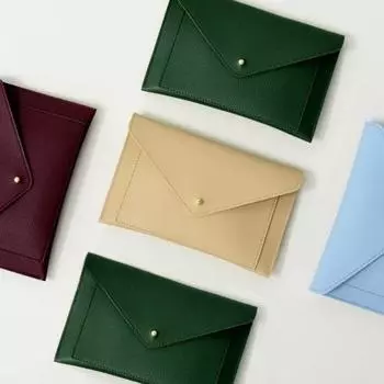 Кошелек для монет из искусственной кожи с несколькими отделениями, держатель для карт, защита от краж, портативный, однотонный, водонепроницаемый светло-синий