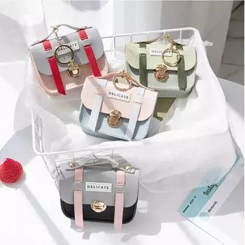 Кошелек для монет Kawaii, милая портативная сумочка, брелок для ключей, кулон, детские подарочные карты, сумки для хранения карт