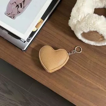 Кошелек для монет Love PU Leather, подвеска, мини-сумка для хранения, сумка для мелочи, кошелек в форме сердца, для улицы серебряный