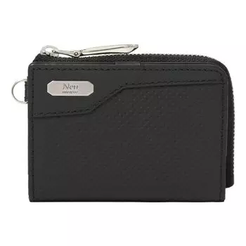 Кошелек для монет Neu Interesse Ix 3392 Чехол для монет Neu interesse из натуральной коровьей кожи черного x черного цвета [Neu Interesse] Мужская [01]