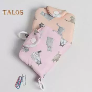 Кошелек для монет, очаровательный студенческий кошелек для монет, компактный держатель для карт, мини-сумка для хранения из полиэстера на каждый день белый