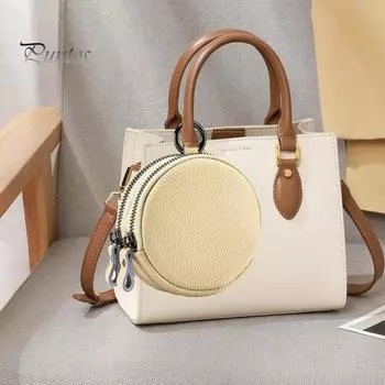 Кошелек для монет с двойной застежкой-молнией, круглый, компактный, портативный, из искусственной кожи, сумка для наушников, водонепроницаемый органайзер для ювелирных изделий чёрный