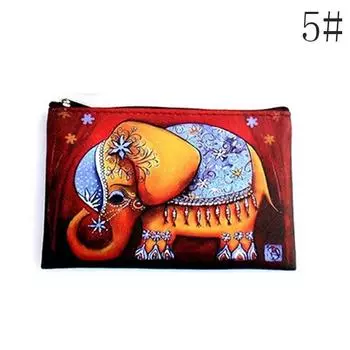 Кошелек для монет с принтом «Сова, слон, жирафы», женский клатч, женский кошелек с рисунком «нулевой», женский Zi 5