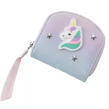 Кошелек для монет в стиле меццо-пианино с узором «Единорог» для девочек в подарок [меццо-пианино] фиолетовый